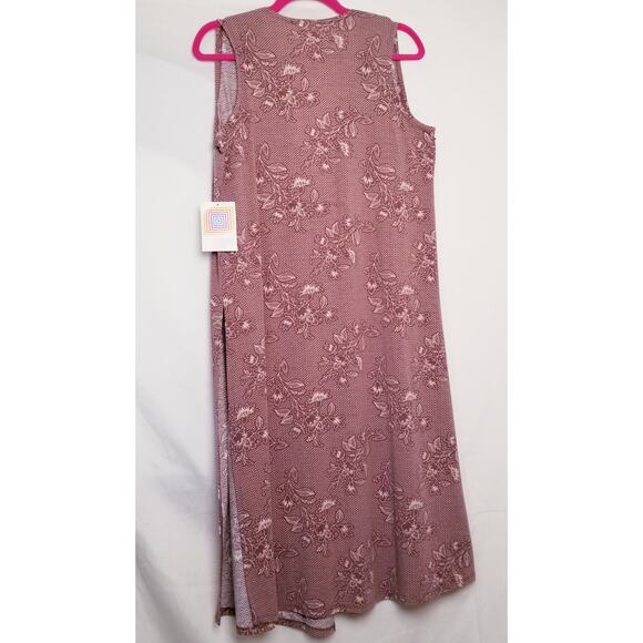 NWT - LuLaRoe Women's Joy Cardigan Slit Sides Sleeveless Pink Duster Layer Sz XS - Picture 3 of 7